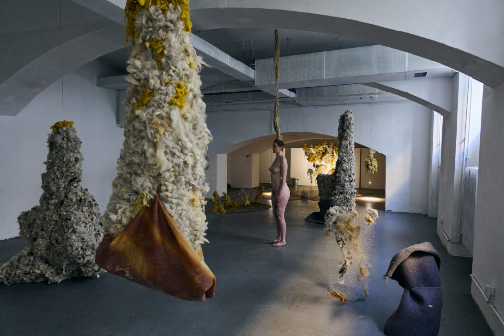 Opening Performance, Evocation of Absent Landscapes by Claudia Bosse, DAS WEISSE HAUS, 2026 – © Markus Gradwohl