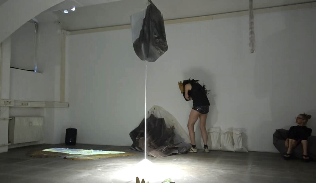 Performance Cracks in Landscapes by Claudia Bosse, DAS WEISSE HAUS, 2026 – Videostill © Markus Gradwohl
