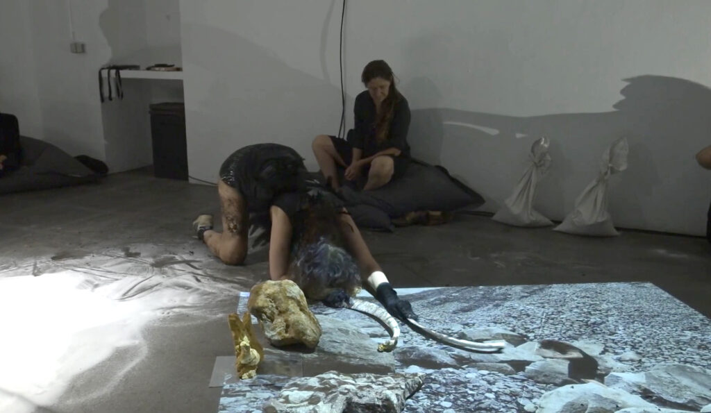 Performance Cracks in Landscapes by Claudia Bosse, DAS WEISSE HAUS, 2026 – Videostill © Markus Gradwohl